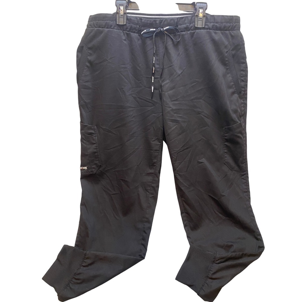 Greys Anatomy Pants Men's Extra Large Medical Workwear‎ Scrub Drawstring Black